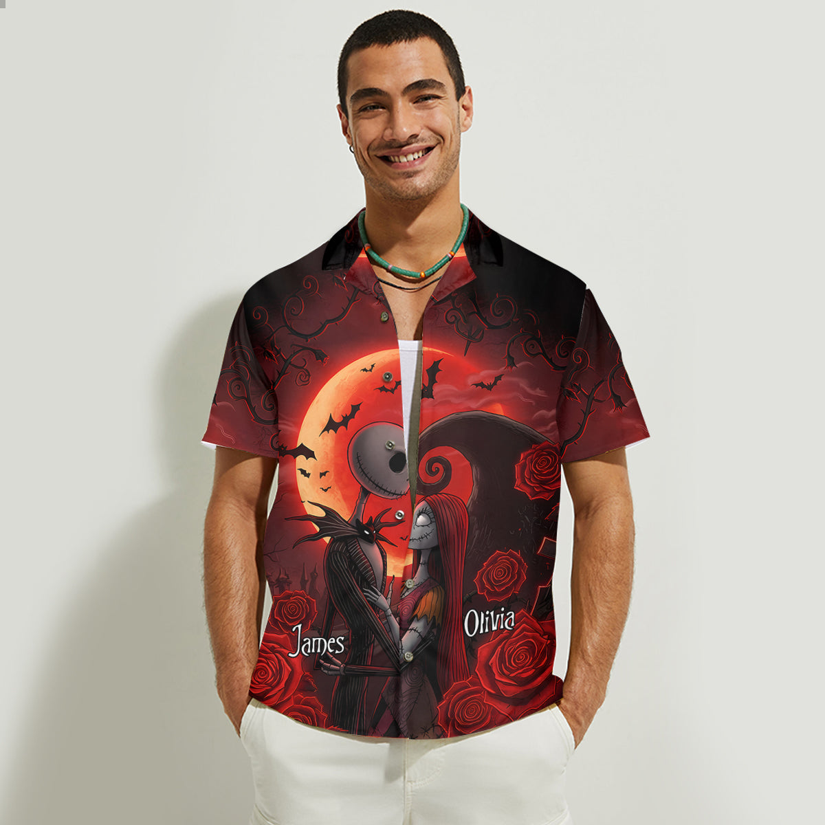 You & Me - Personalized Nightmare Hawaiian Shirt & Sleeveless Dress