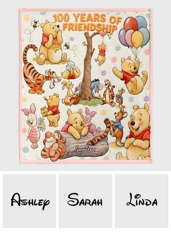 Bear And Friends - Personalized Mouse Blanket