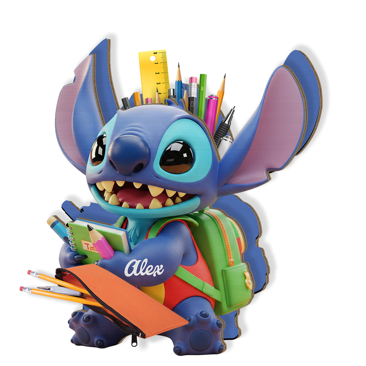 Back To School - Personalized Ohana Wooden Pen Holder
