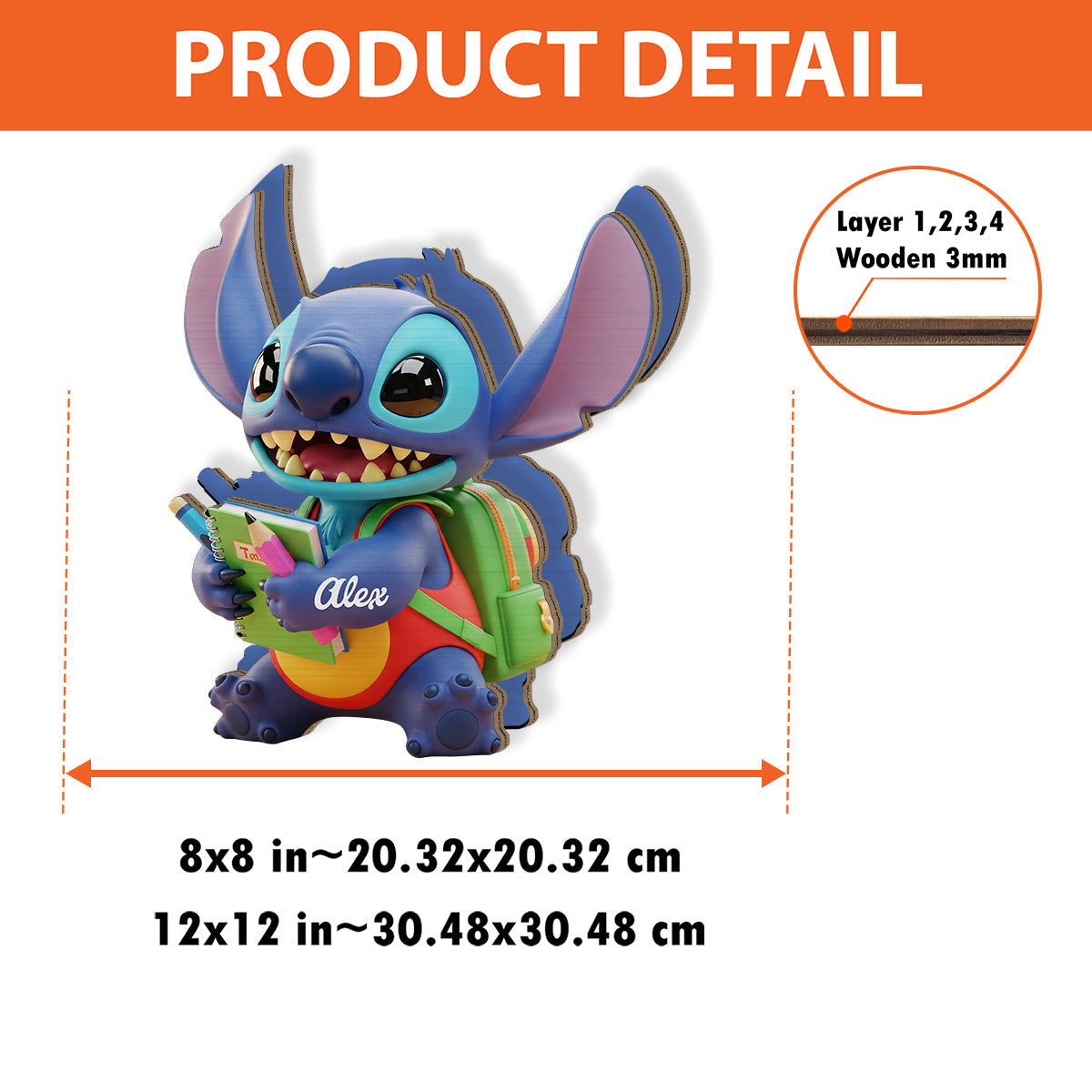 Back To School - Personalized Ohana Wooden Pen Holder