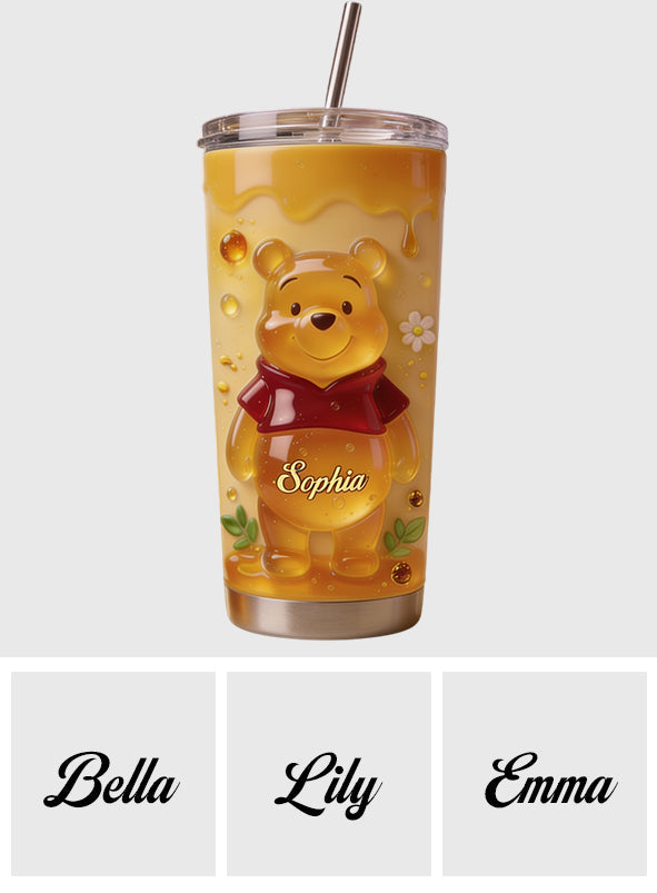 Cute Jelly Bear - Personalized Yellow Bear Tumbler