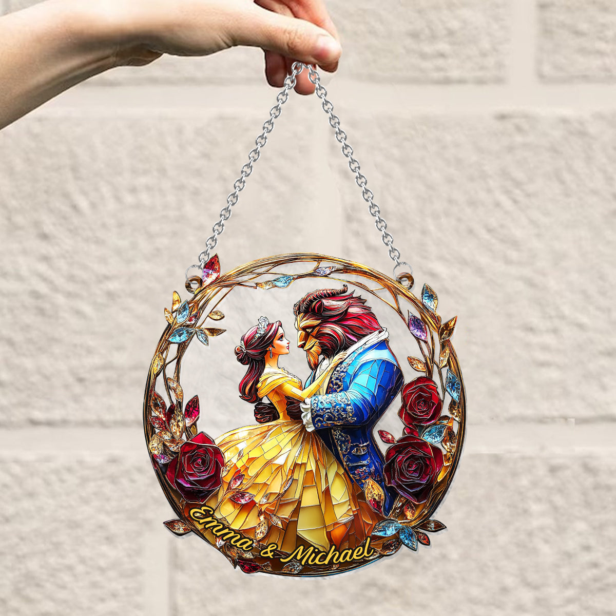You & Me We Got This - Personalized Mouse Window Hanging Suncatcher Ornament