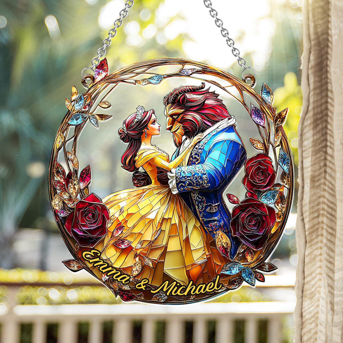 You & Me We Got This - Personalized Mouse Window Hanging Suncatcher Ornament