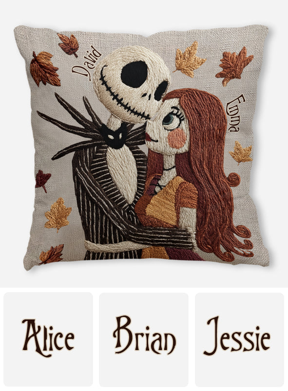 We're Simply Meant To Be - Personalized Nightmare Throw Pillow