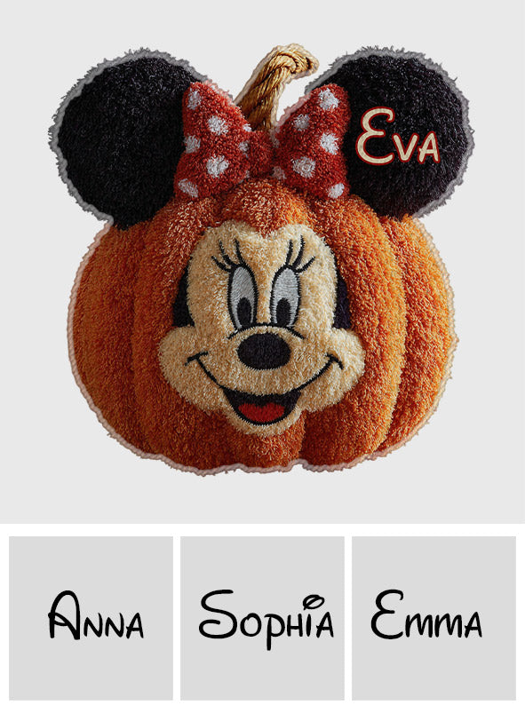 Magical Friends And Pumpkin Halloween Gift - Personalized Mouse Non-Slip Tufted Rug