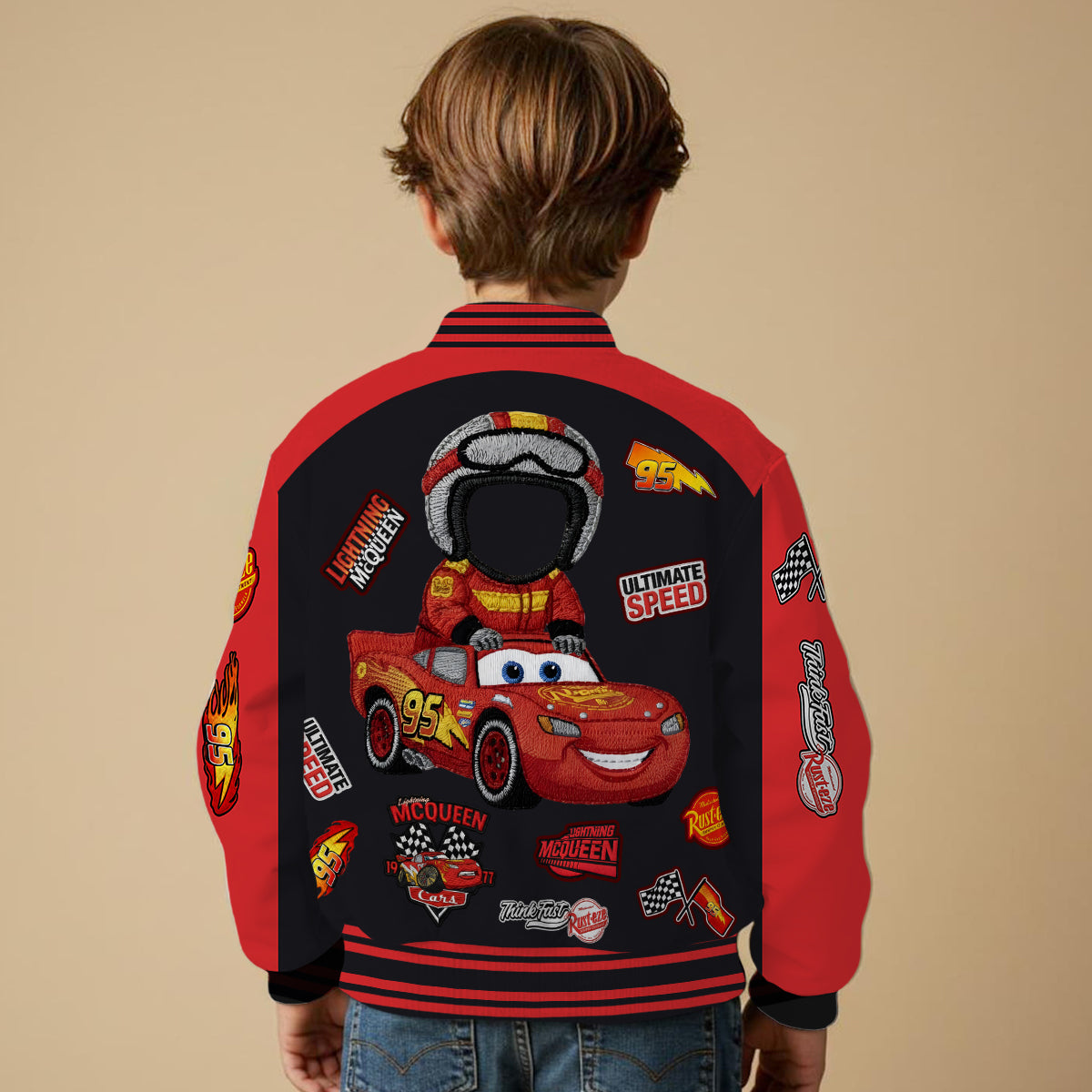 Cars Cartoon - Personalized Cars Varsity Jacket