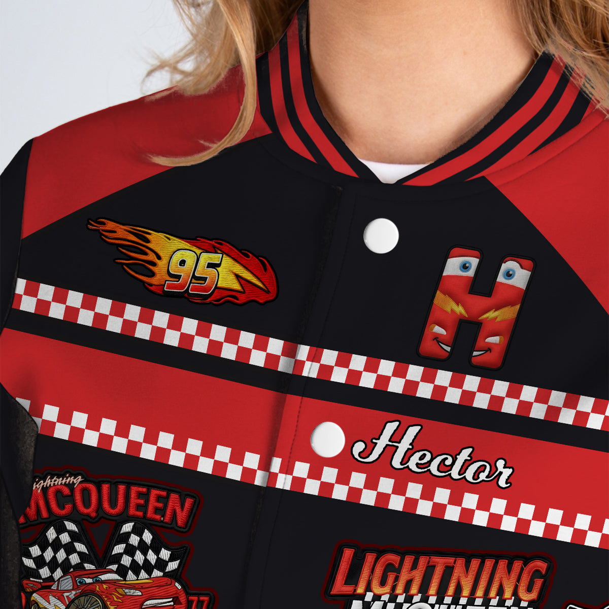 Cars Cartoon - Personalized Cars Varsity Jacket