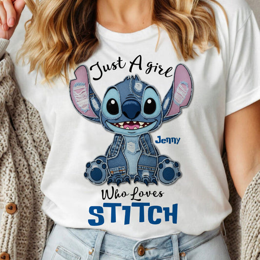Just A Girl Who Loves Ohana - Personalized Ohana T-shirt And Hoodie