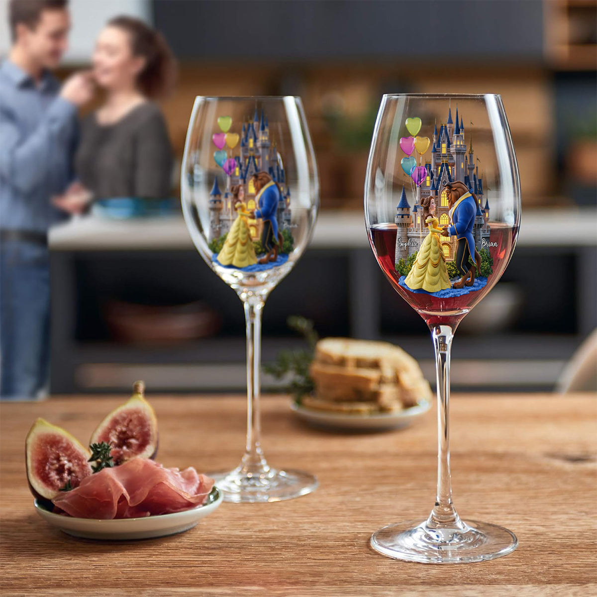 You And Me We Got This - Personalized Mouse Wine Glass With Long Stem