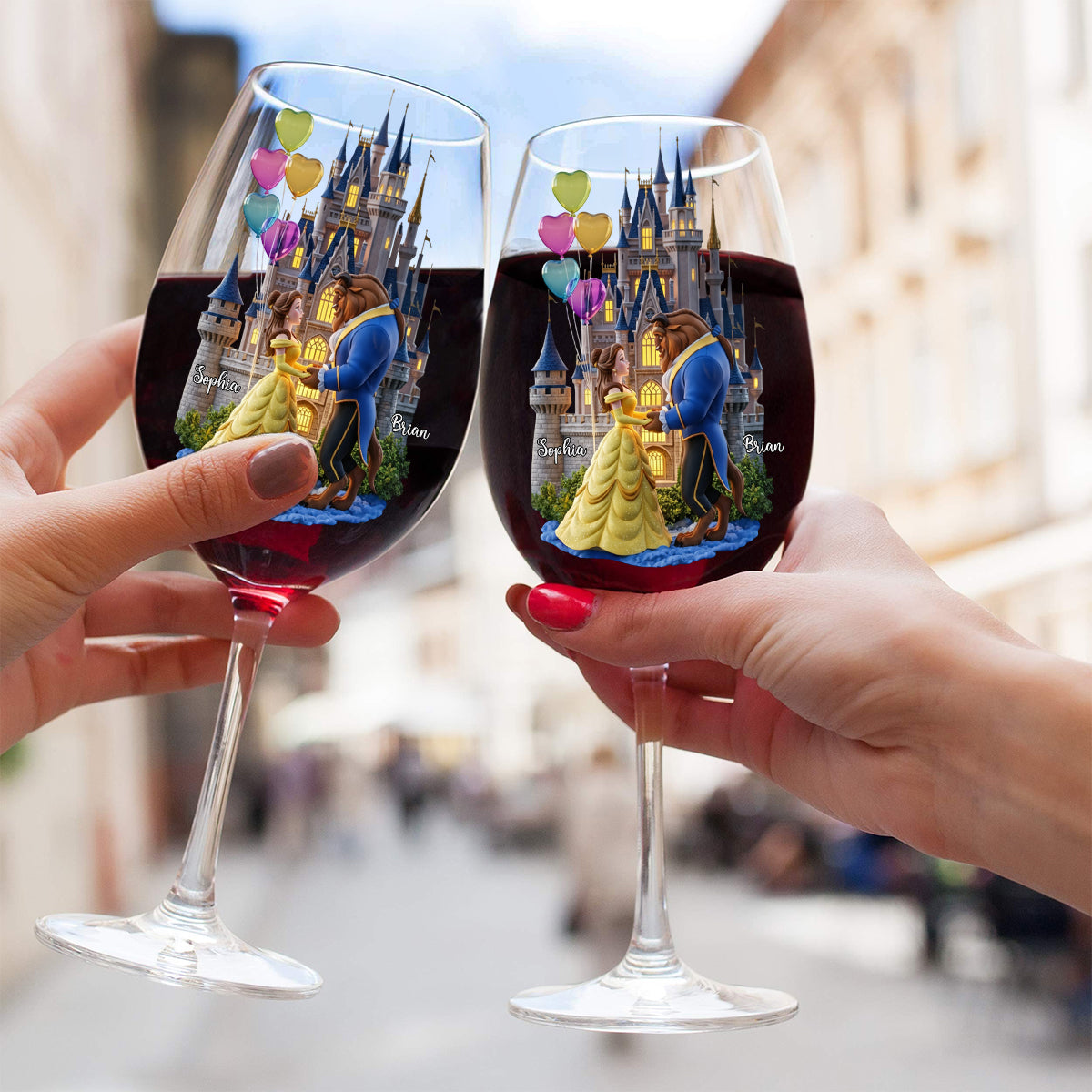 You And Me We Got This - Personalized Mouse Wine Glass With Long Stem