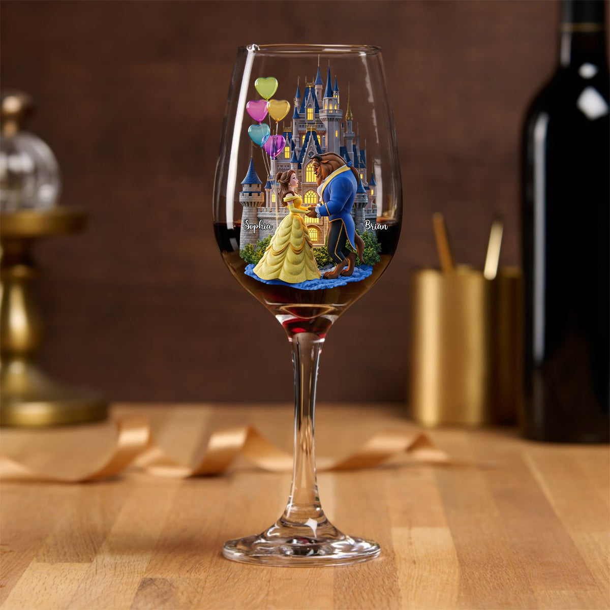 You And Me We Got This - Personalized Mouse Wine Glass With Long Stem