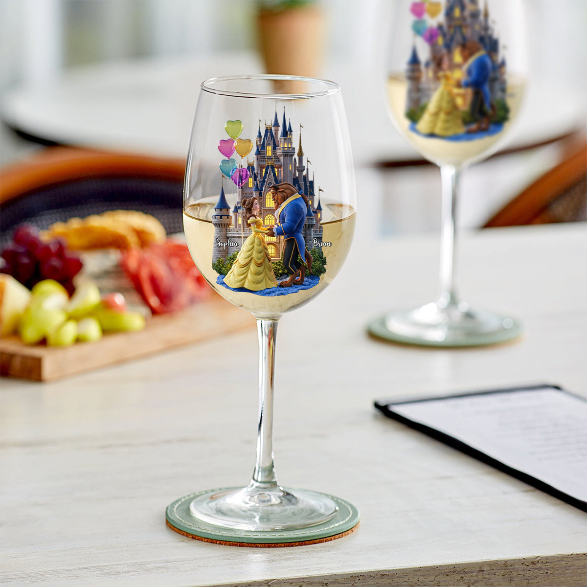You And Me We Got This - Personalized Mouse Wine Glass With Long Stem
