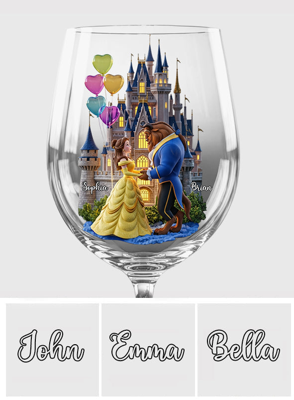 You And Me We Got This - Personalized Mouse Wine Glass With Long Stem