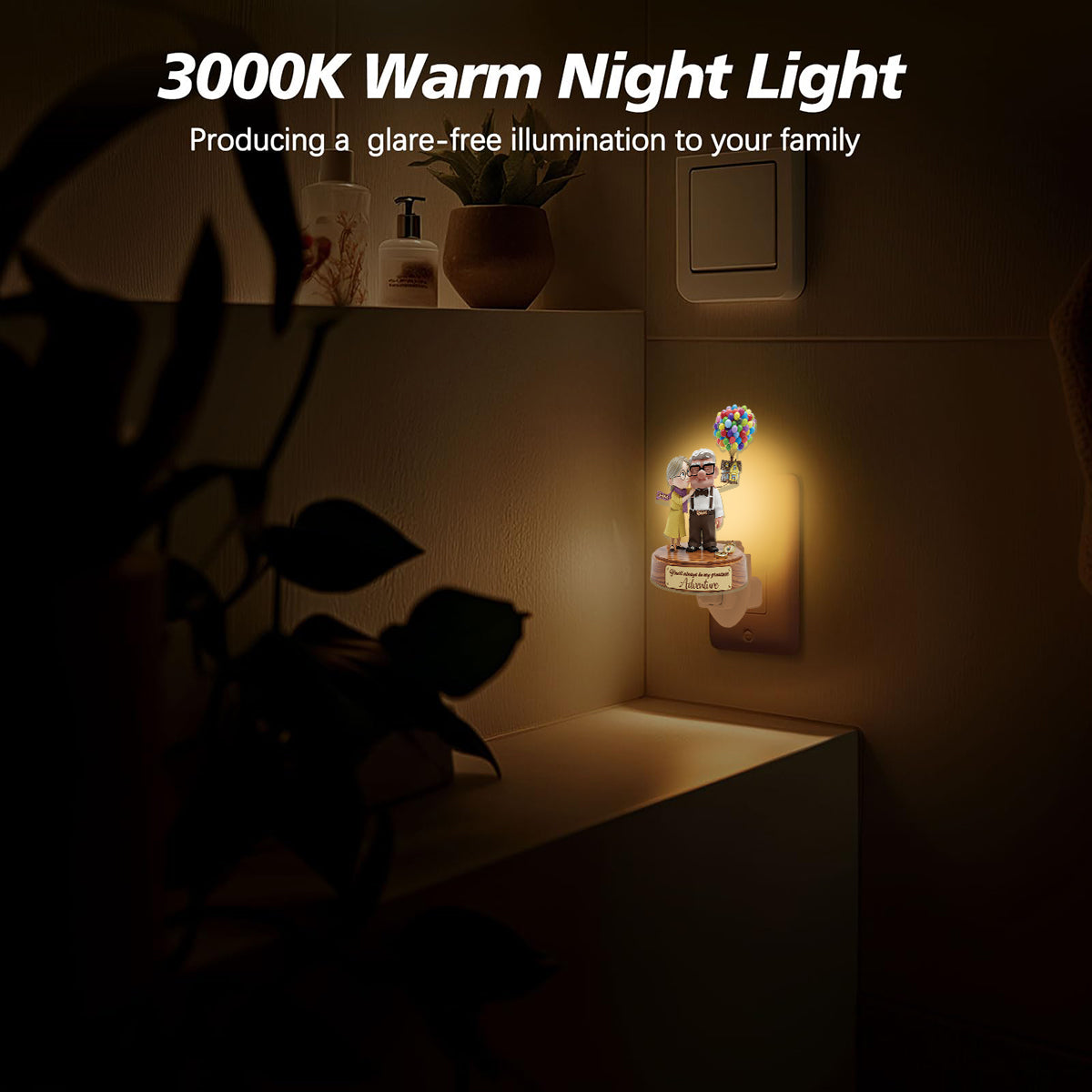 You Are My Adventure - Personalized Mouse Acrylic Plug-In Night Light