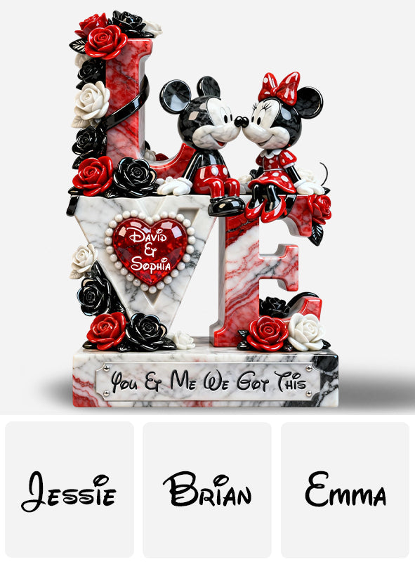 You And Me We Got This - Personalized Mouse Custom Shaped Acrylic Plaque