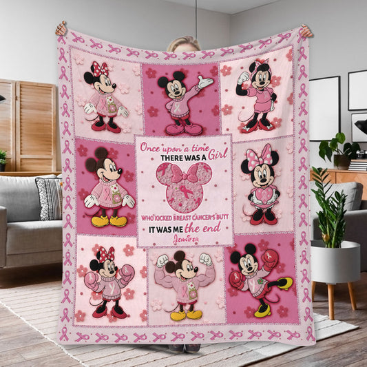 Breast Cancer Awareness Bedding Set - Personalized Breast Cancer Awareness Blanket