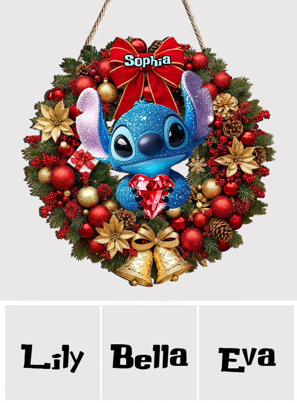 Merry Christmas - Personalized Ohana Custom Shaped Wood Sign