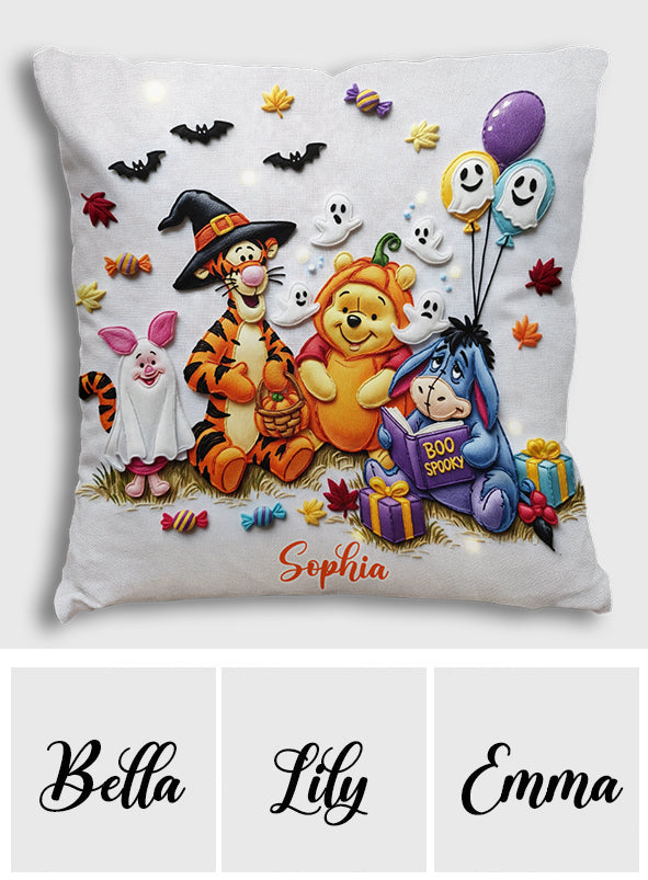 Boo Spooky - Personalized Mouse Throw Pillow