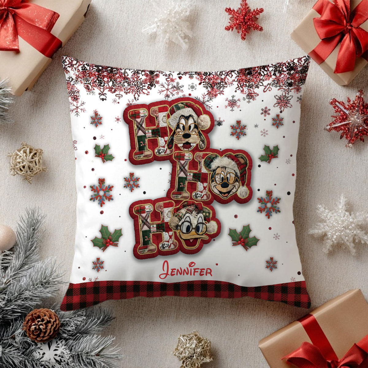 Cartoon Mouse - Personalized Mouse Throw Pillow