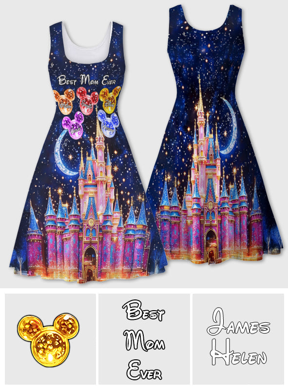 Best Mom Ever - Personalized Mouse Sleeveless Dress