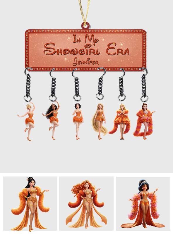 In My Showgirl Era Ornament - Personalized Princess Ornament With Charm