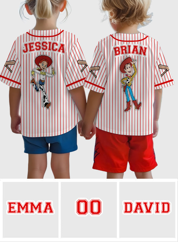 Space Ranger - Personalized Movie For Kids Baseball Jersey