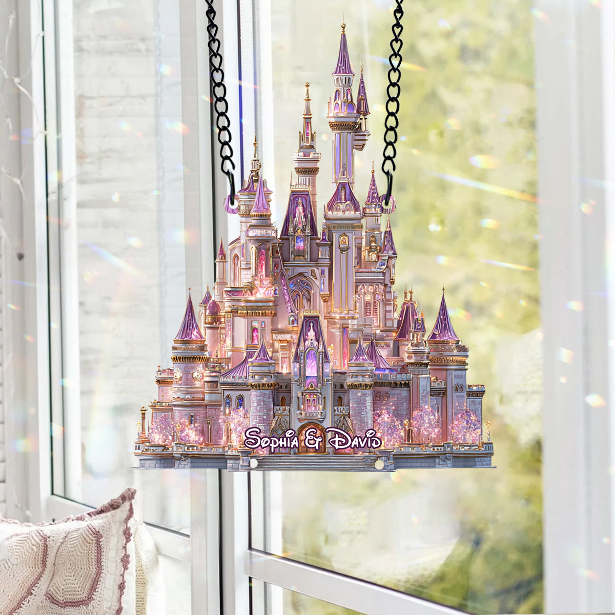 You And Me We Got This - Personalized Mouse Window Hanging Suncatcher With Custom Charms