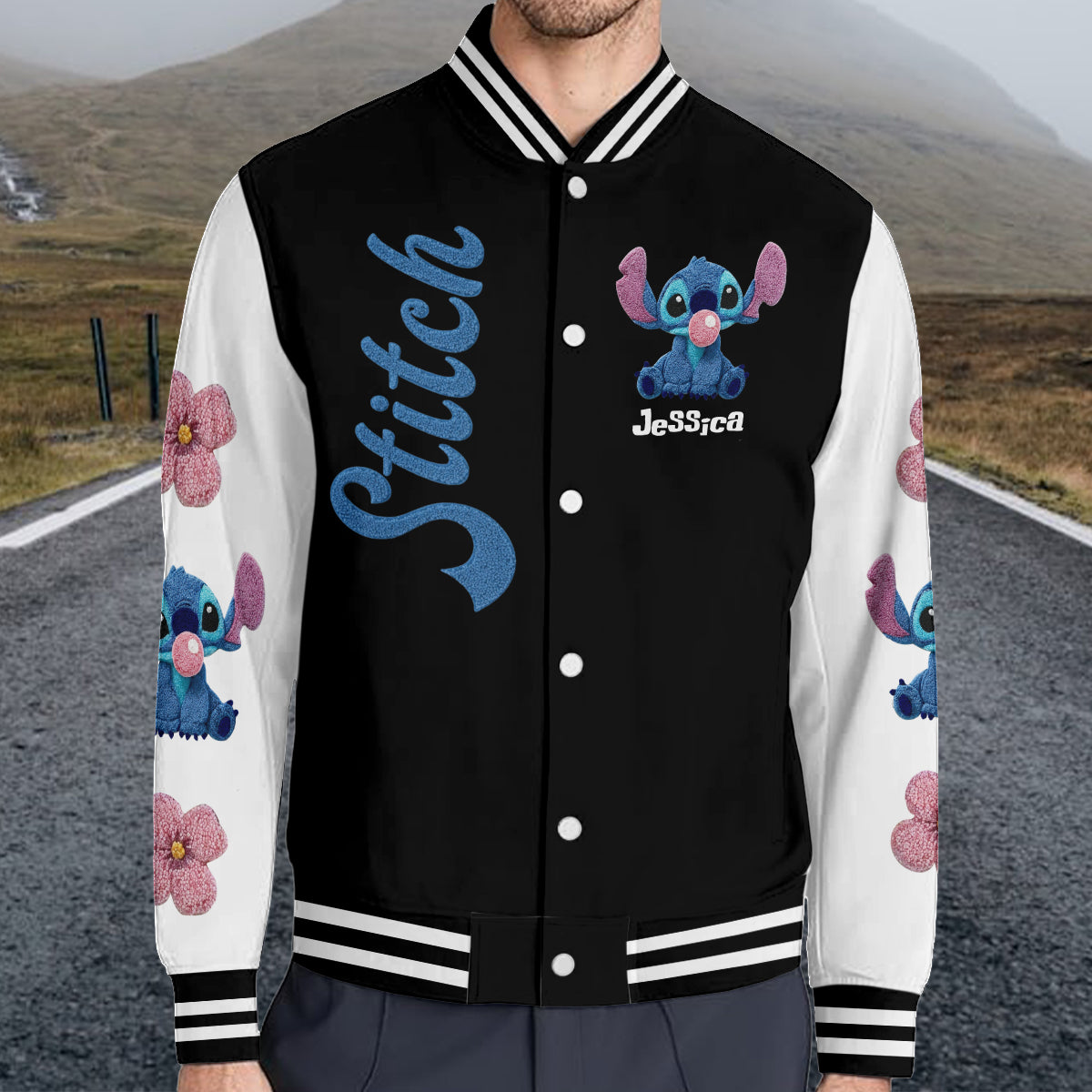 Blue Ohana - Personalized Ohana Varsity Jacket