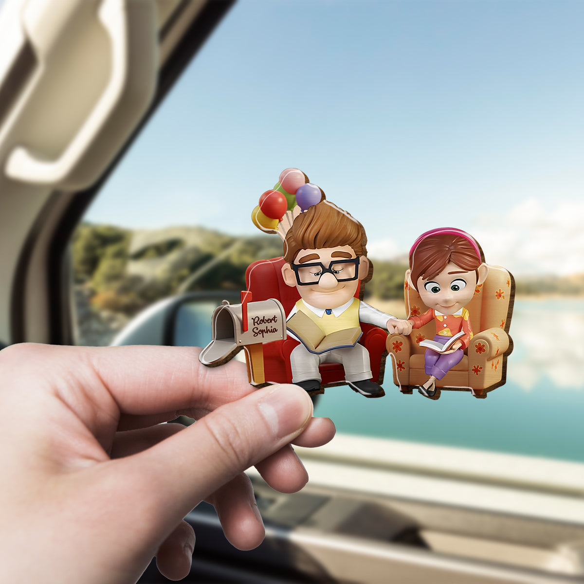 You Are My Greatest Adventure - Personalized Mouse Shaped Car Visor Clip