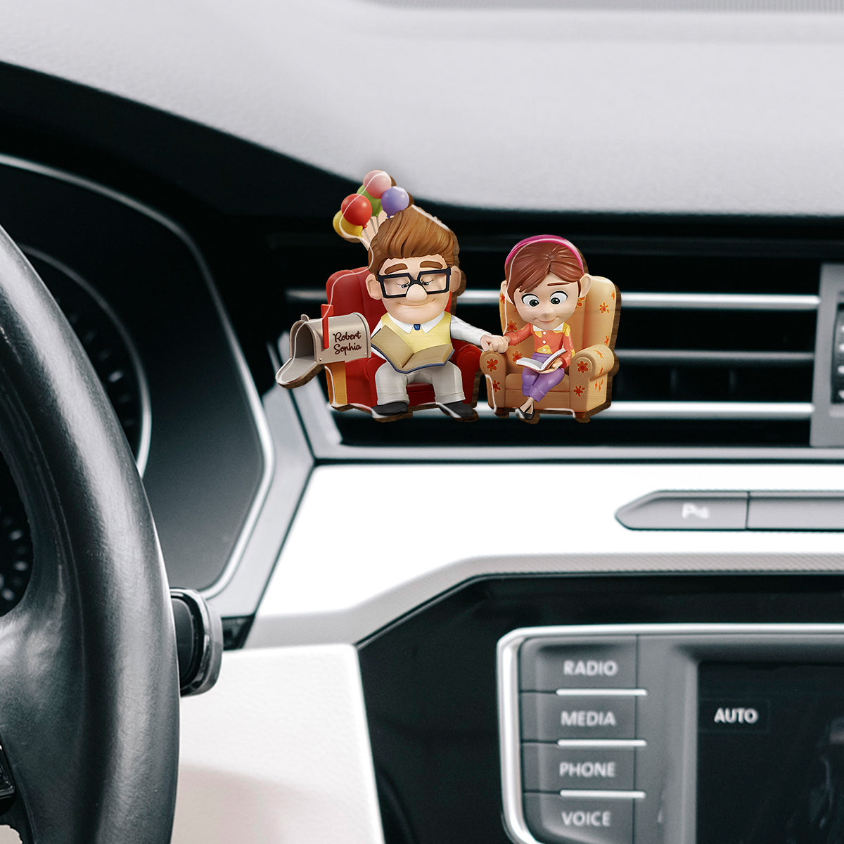 You Are My Greatest Adventure - Personalized Mouse Shaped Car Visor Clip