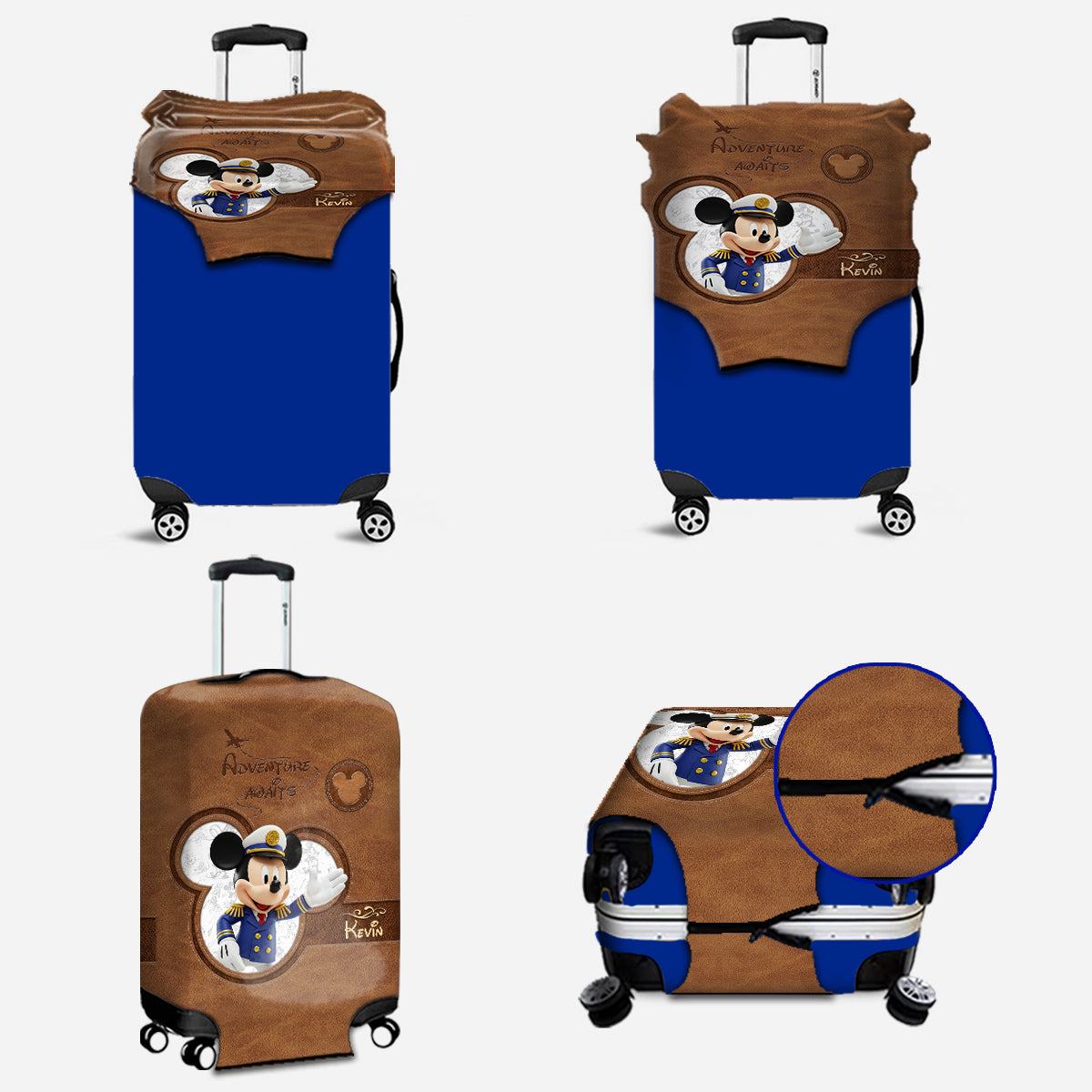 Magical Cruise Trip - Personalized Mouse Luggage Cover