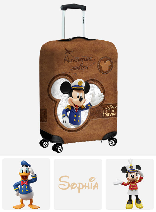 Magical Cruise Trip - Personalized Mouse Luggage Cover