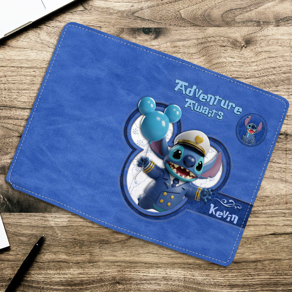 Blue Ohana Adventure Awaits - Personalized Ohana Passport Holder