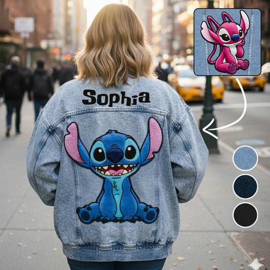 Blue Ohana - Personalized Ohana Bomber Jacket