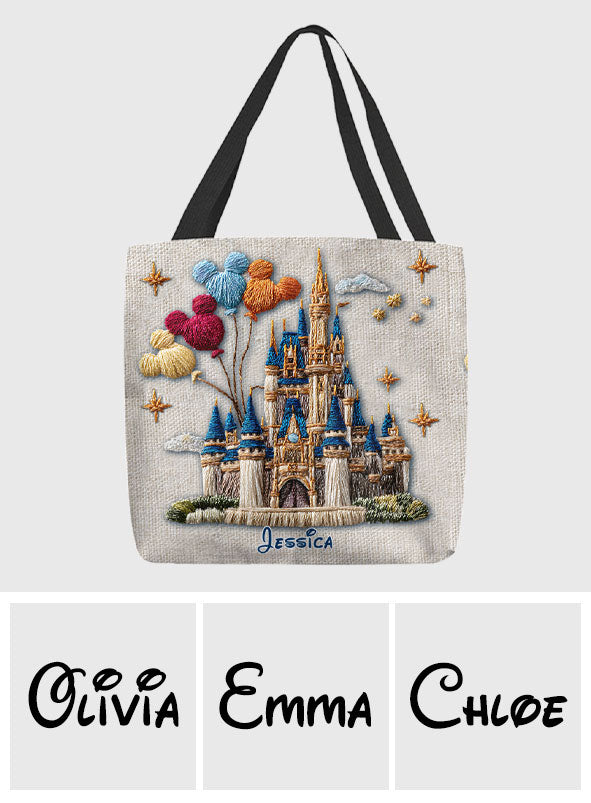 Magical Castle - Personalized Mouse Tote Bag
