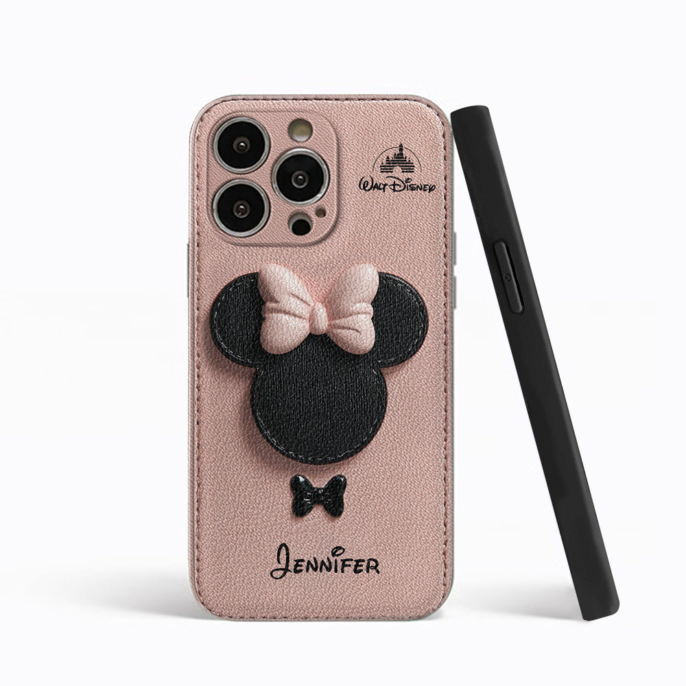 Big Ears Mouse - Personalized Mouse Leather Phone Case