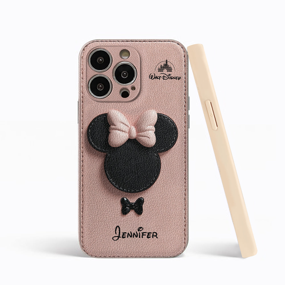 Big Ears Mouse - Personalized Mouse Leather Phone Case