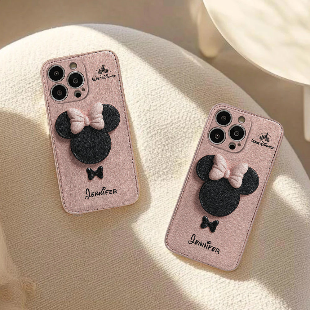 Big Ears Mouse - Personalized Mouse Leather Phone Case