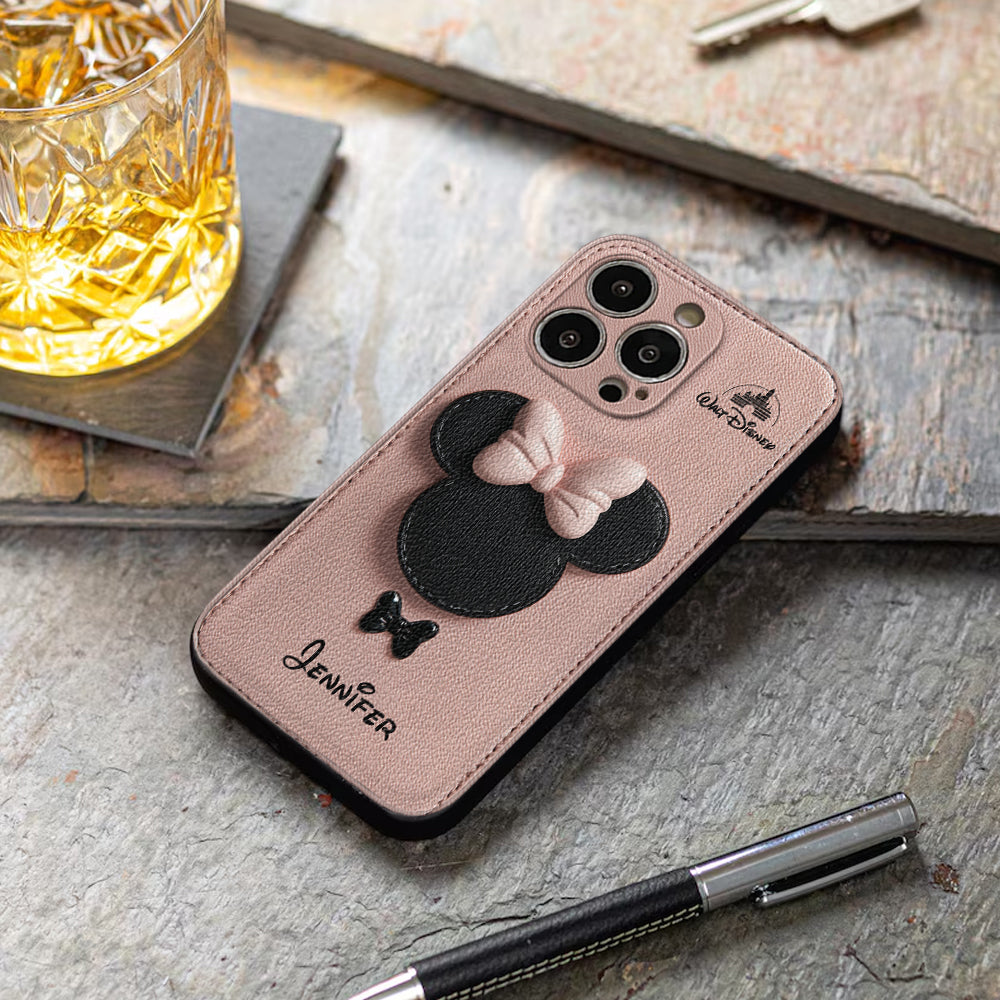 Big Ears Mouse - Personalized Mouse Leather Phone Case