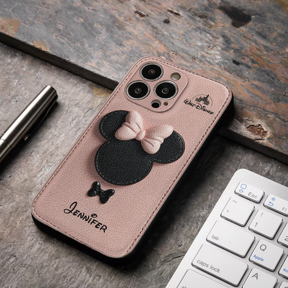 Big Ears Mouse - Personalized Mouse Leather Phone Case