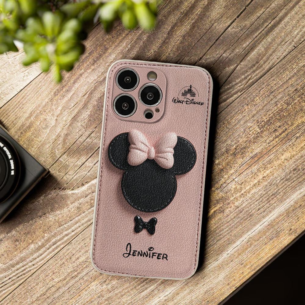 Big Ears Mouse - Personalized Mouse Leather Phone Case