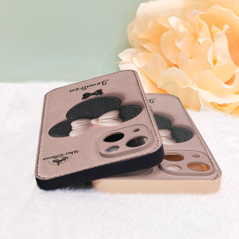 Big Ears Mouse - Personalized Mouse Leather Phone Case