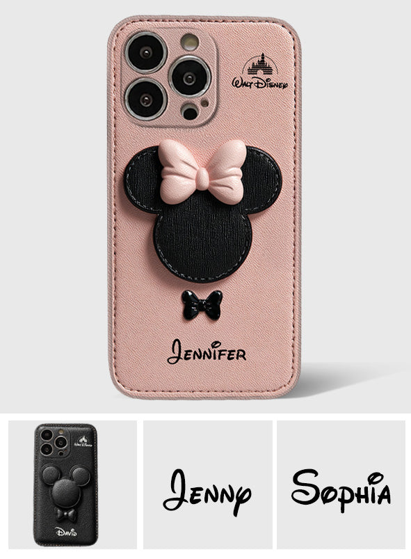 Big Ears Mouse - Personalized Mouse Leather Phone Case