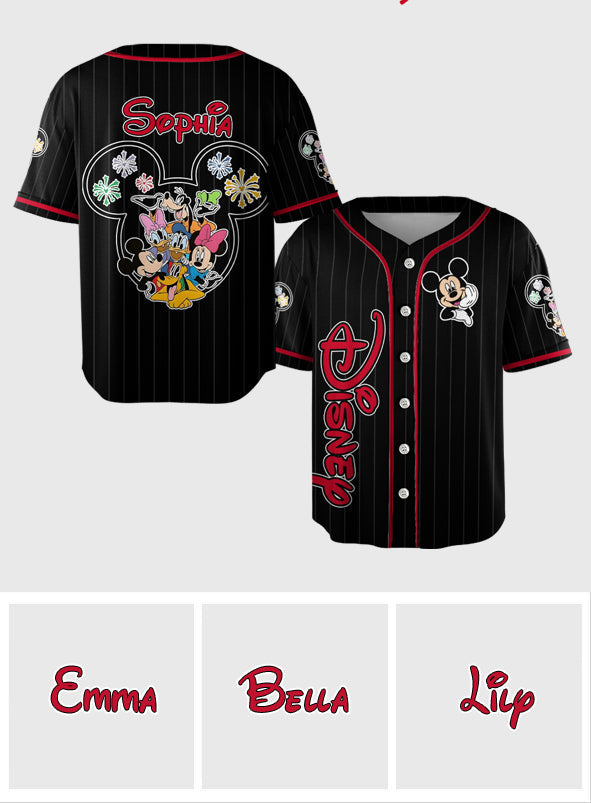 Friends - Personalized Mouse Baseball Jersey