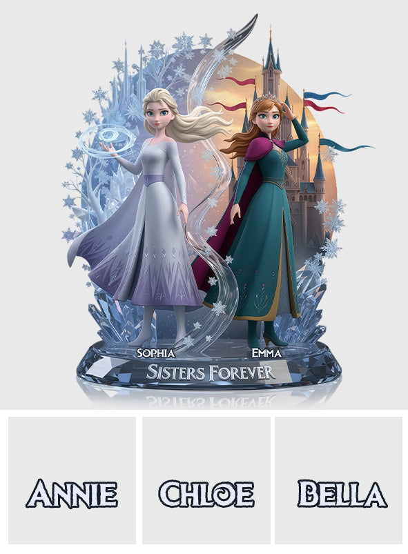 Sister Forever - Personalized Sister Custom Shaped Acrylic Plaque