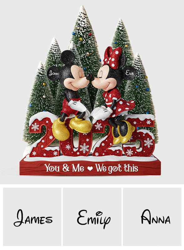 Merry Christmas - Personalized Mouse Custom Shaped Acrylic Plaque