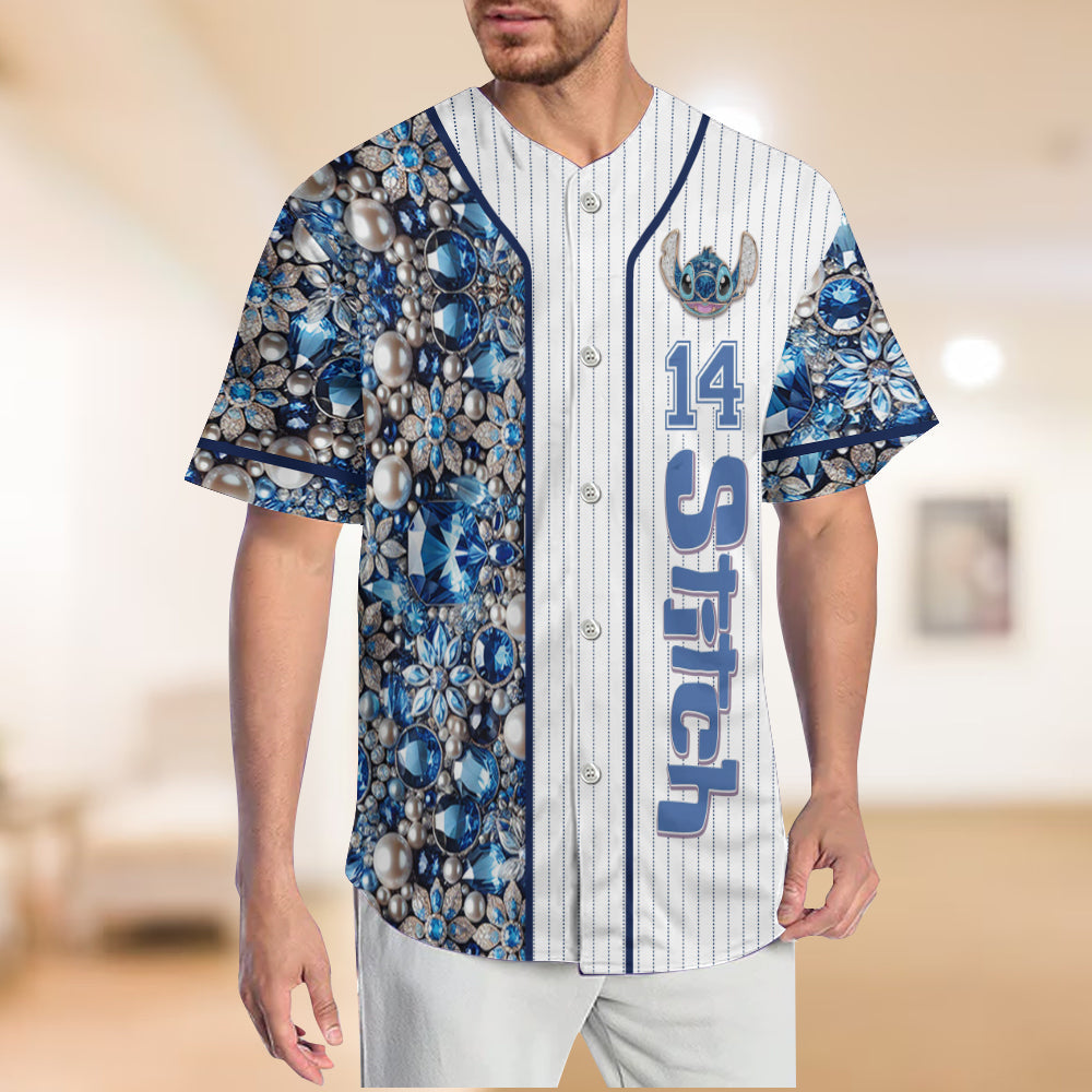 Blue Monster - Personalized Ohana Baseball Jersey