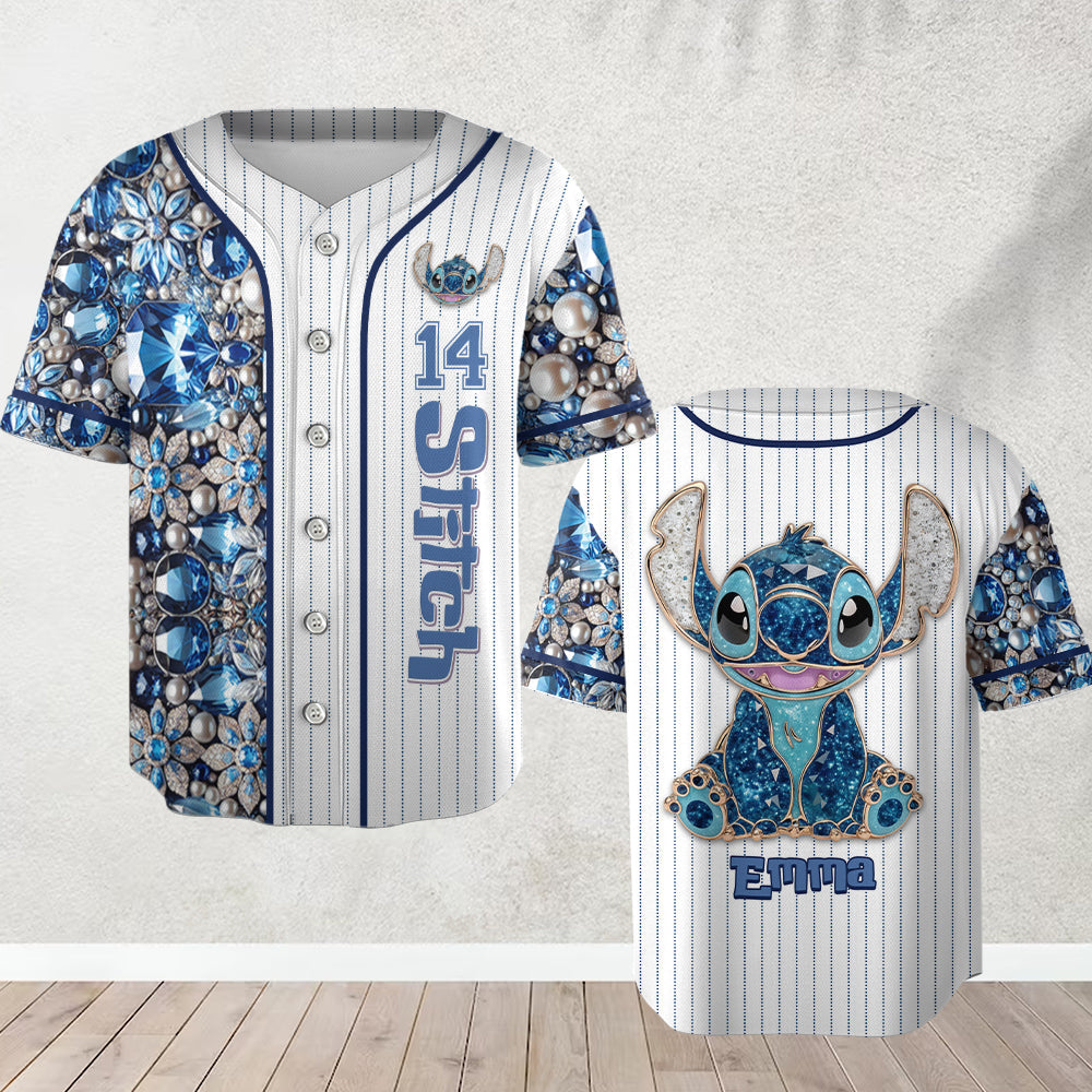 Blue Monster - Personalized Ohana Baseball Jersey