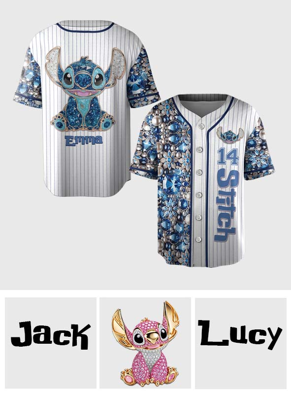 Blue Monster - Personalized Ohana Baseball Jersey