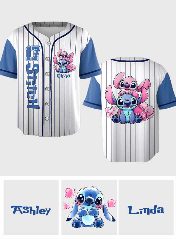 Ohana Means Family - Personalized Ohana Baseball Jersey